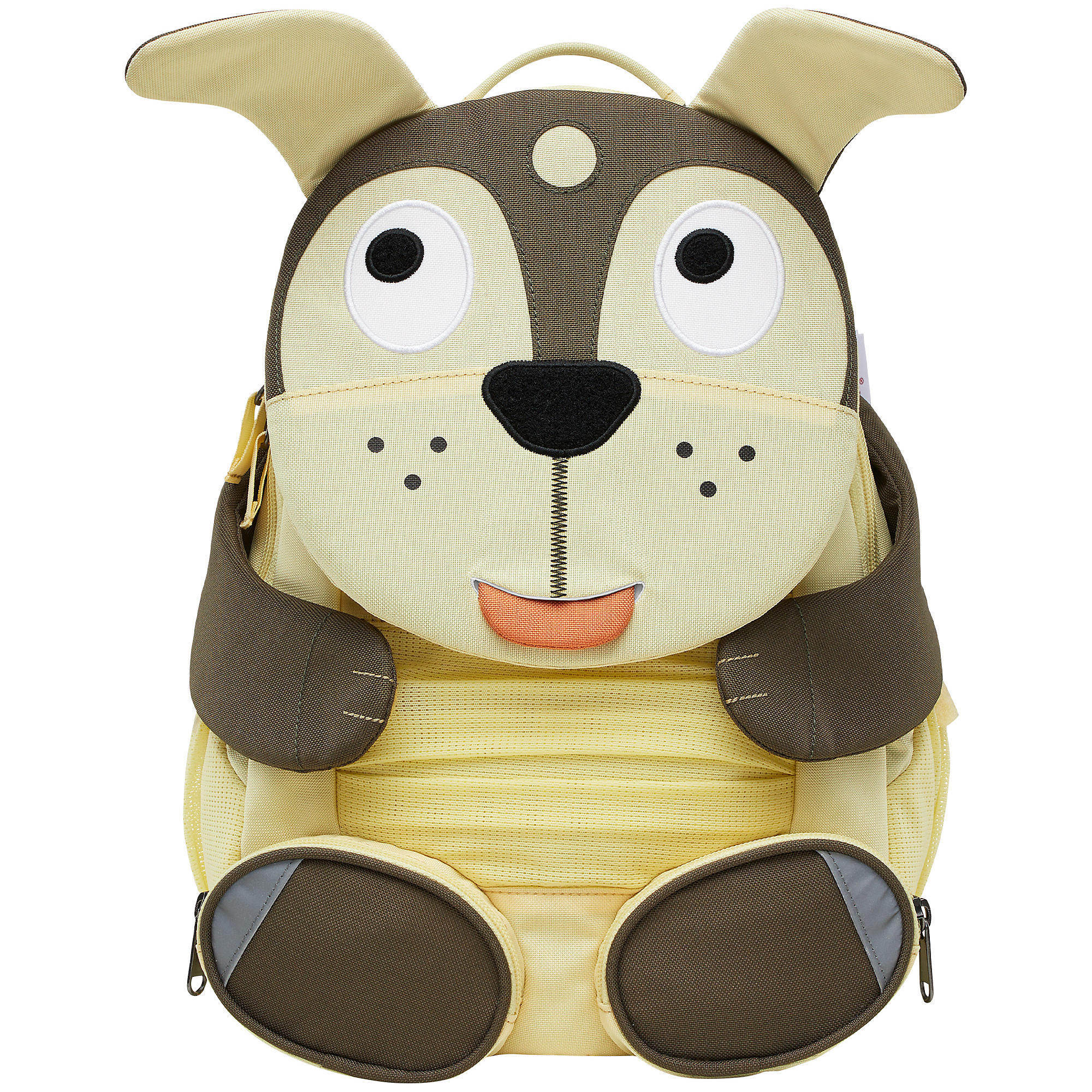 Rucksack großer Freund braun/gelb Affenzahn Hund