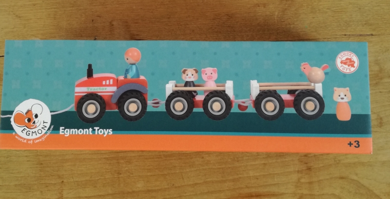Holzspielzeug - Anhänger/Traktor - bunt - Egmont Toys