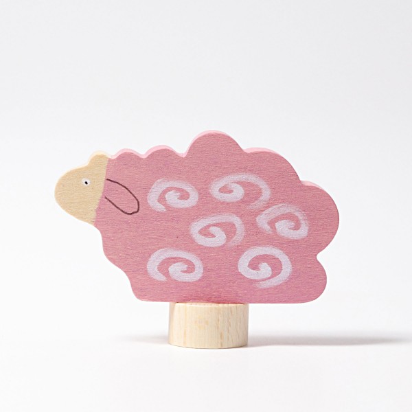 Geburtstag Steckfigur rosa Grimm´s Holz Schaf