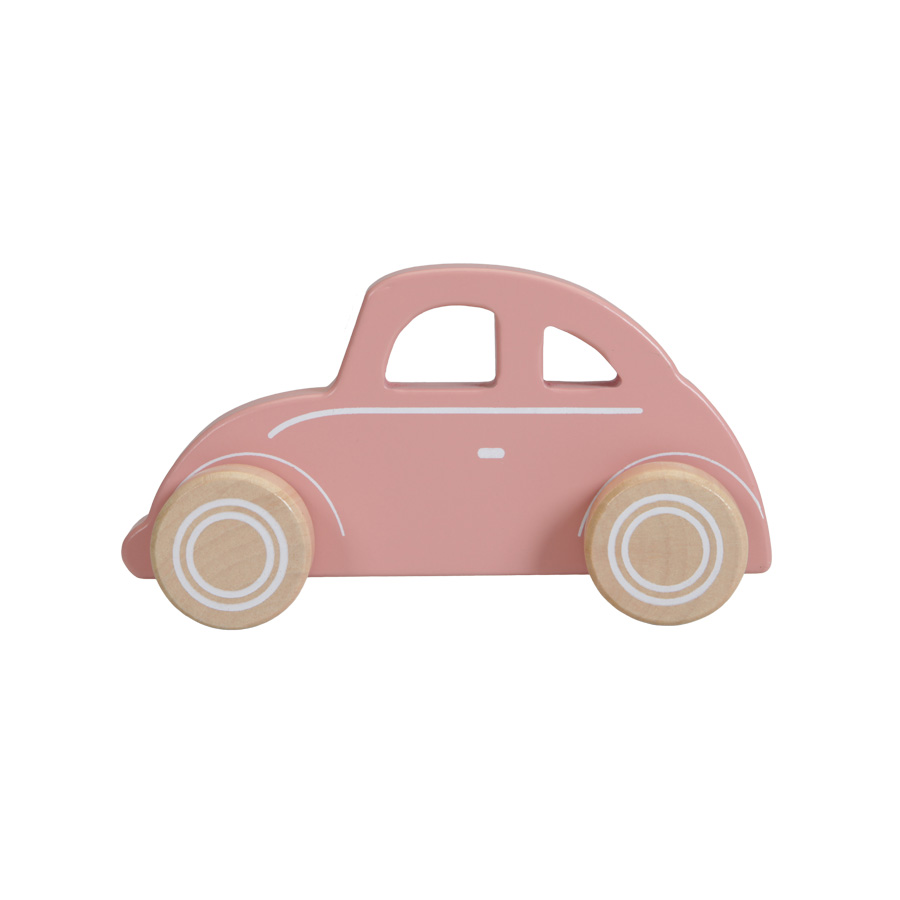 Holzspielzeug Auto rosa Little Dutch