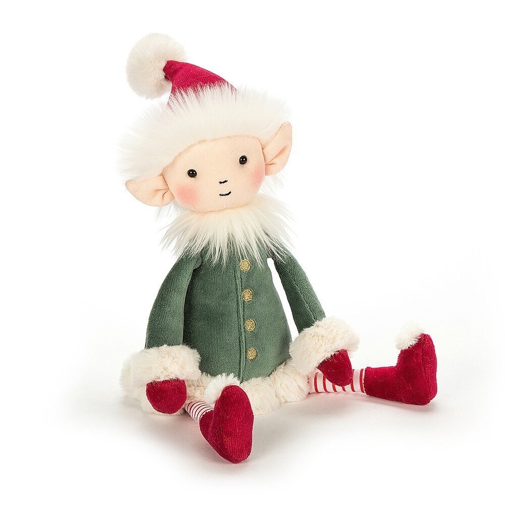 Weihnachten Elf rot/senf/grün Jellycat Eldo Elf