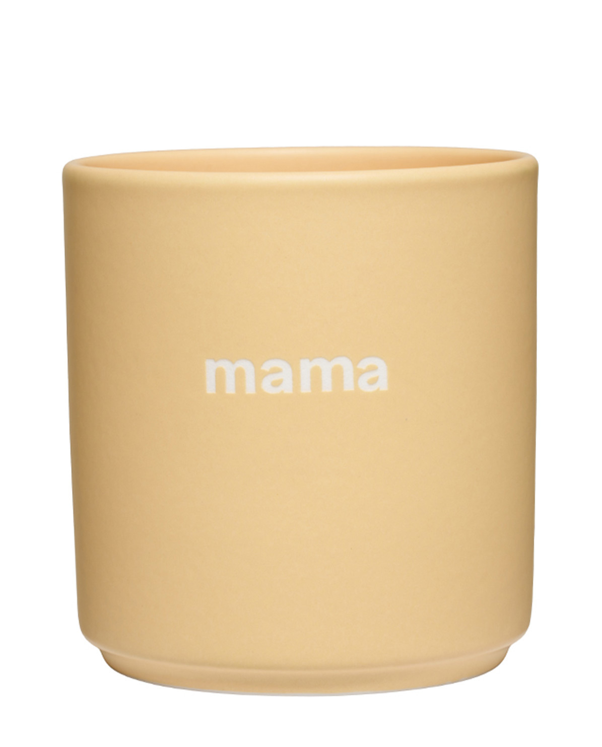 Tischkultur Becher beige Design Letters Mama
