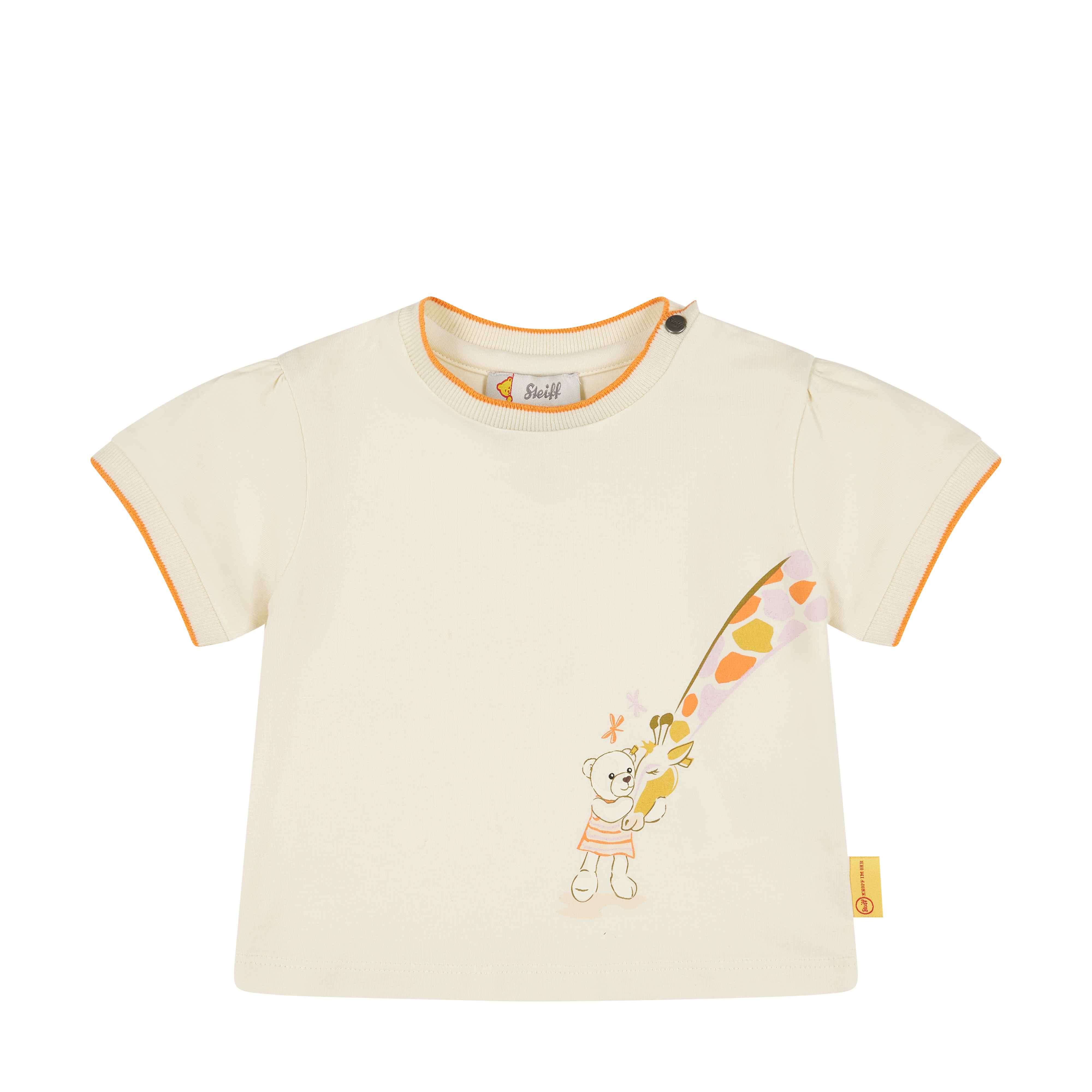 T-Shirt creme/orange 68 Steiff Giraffe