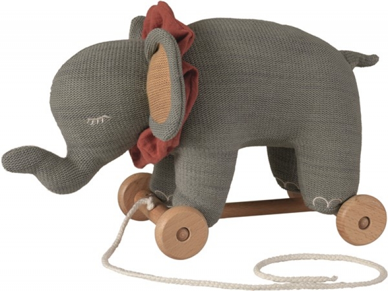 Nachziehtier Elefant blau/rot Egmont Toys
