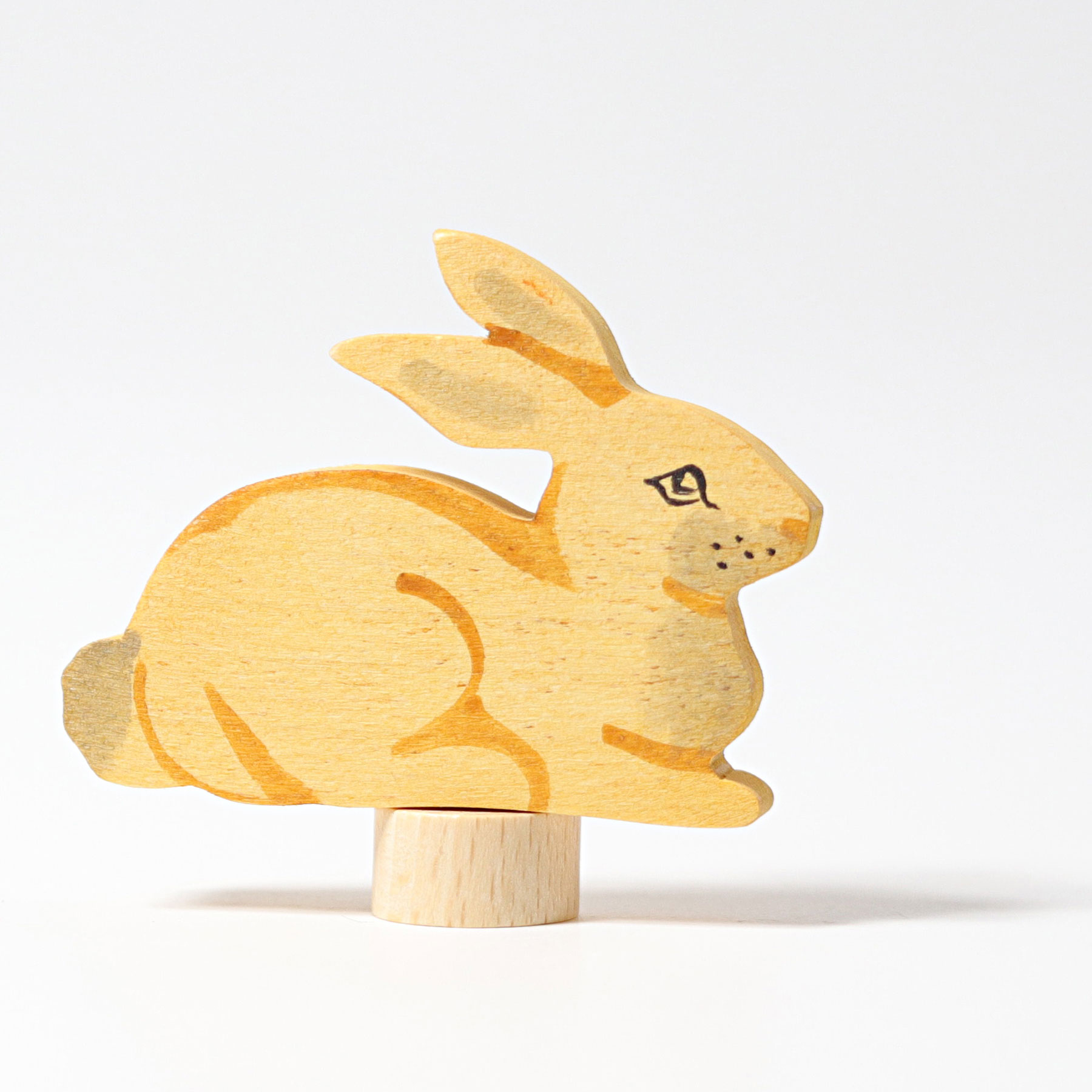 Geburtstag Steckfigur gelb Grimm´s Holz Hase