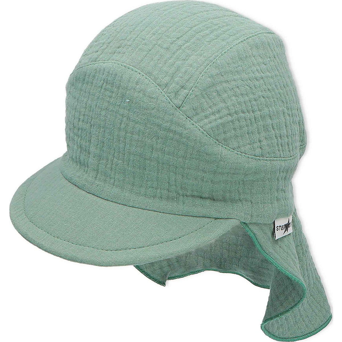 Mütze&Co Hut mit Nackenschutz grün Sterntaler Baumwolle/100%