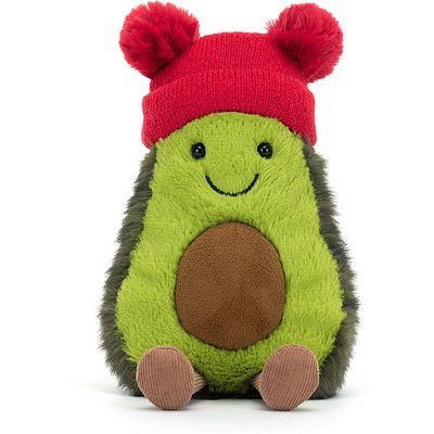 Kuscheltiere Avocado braun/grün/rot Jellycat Bobble/Amuseables