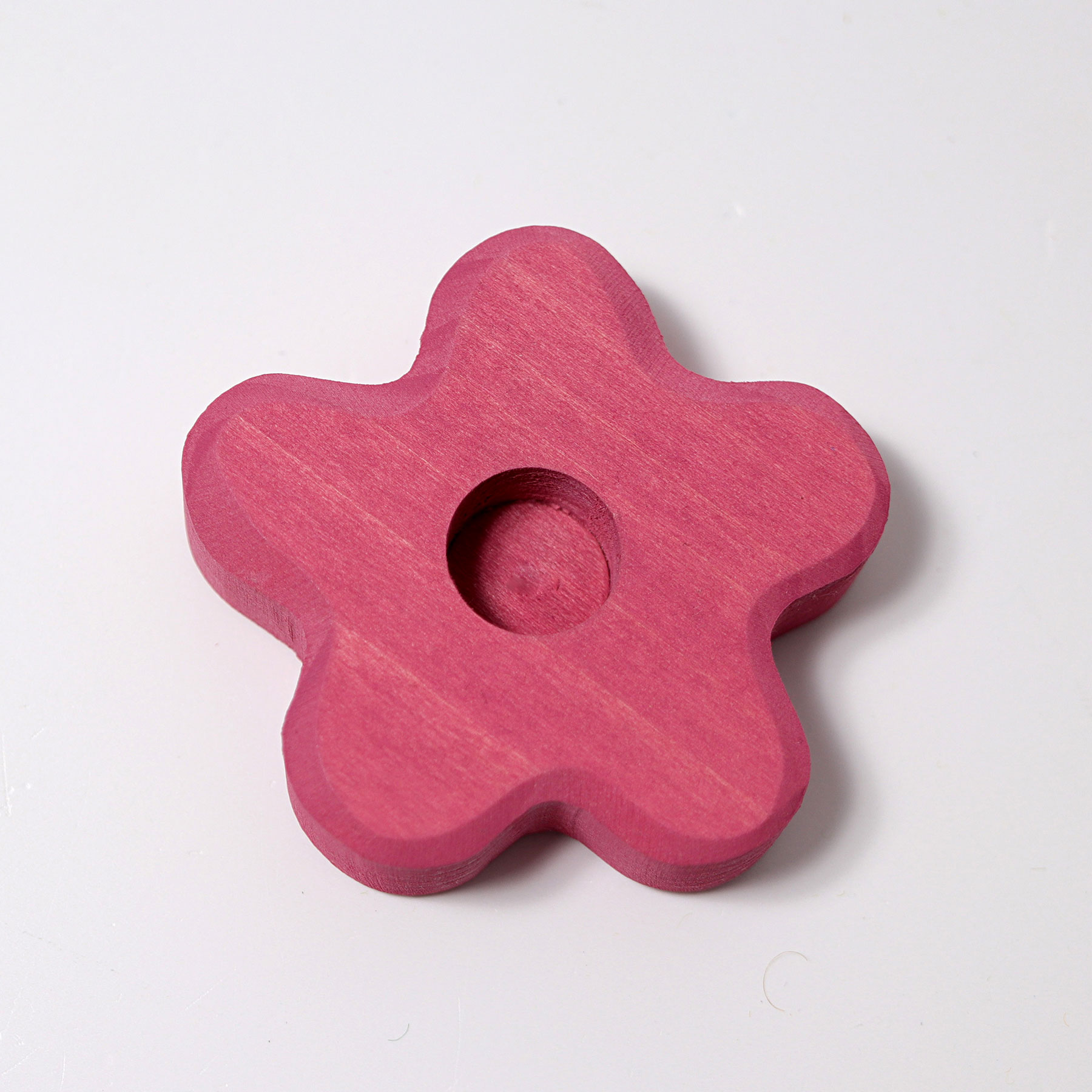 Geburtstag Kerzenhalter rosa Grimm´s Holz Blume